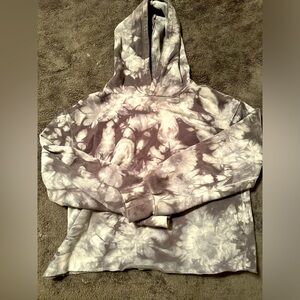 Art Class brand tie dye hooded cropped sweatshirt . Xxl youth grey/white